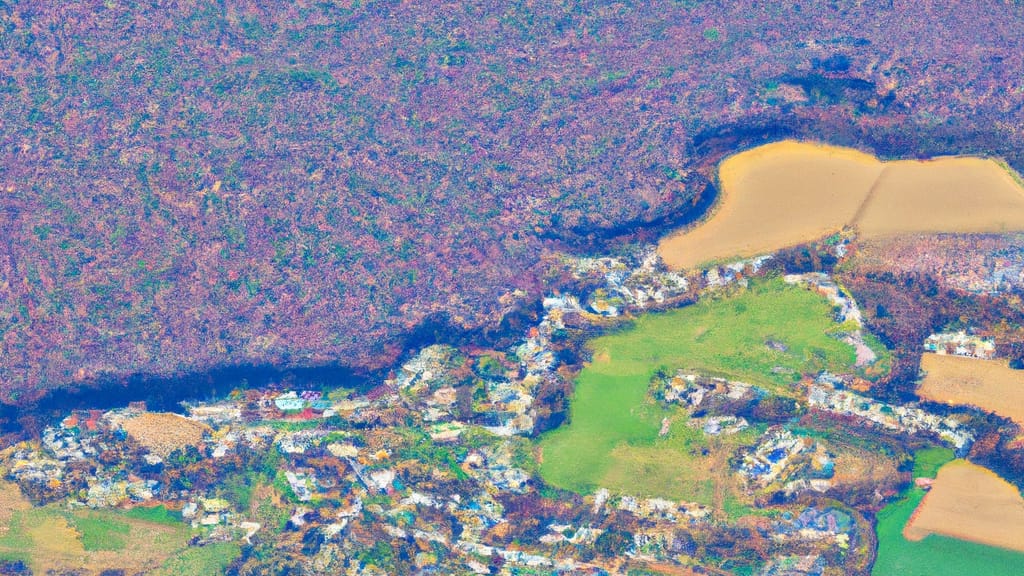 North Chesterfield, Virginia painted from the sky