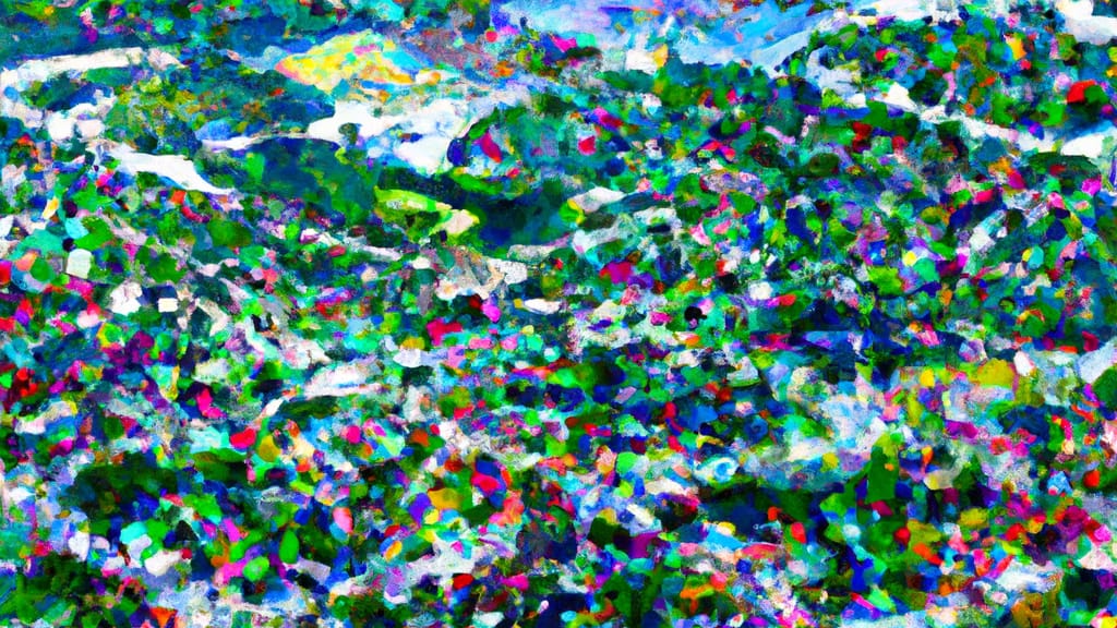 North Hollywood, California painted from the sky