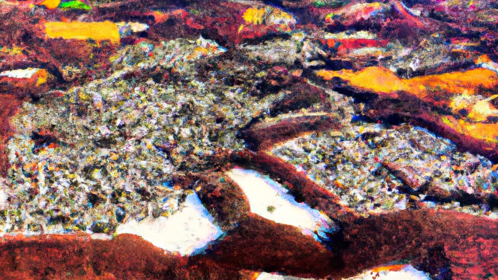 North Middletown, New Jersey painted from the sky