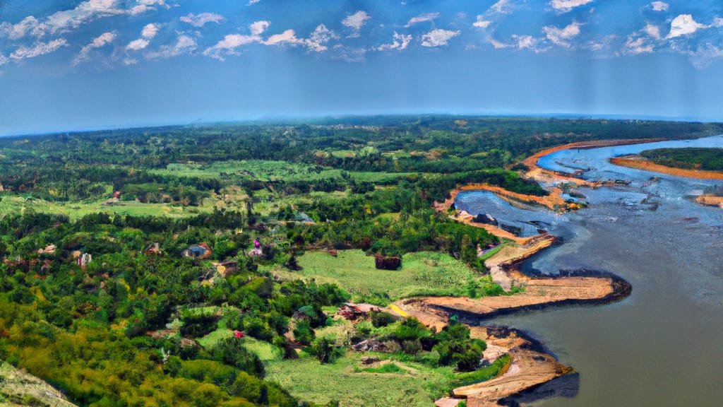 Osage Beach, Missouri painted from the sky