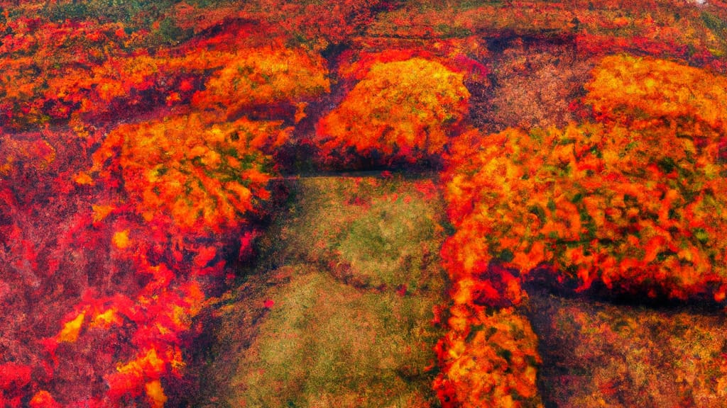 Paradise, Pennsylvania painted from the sky