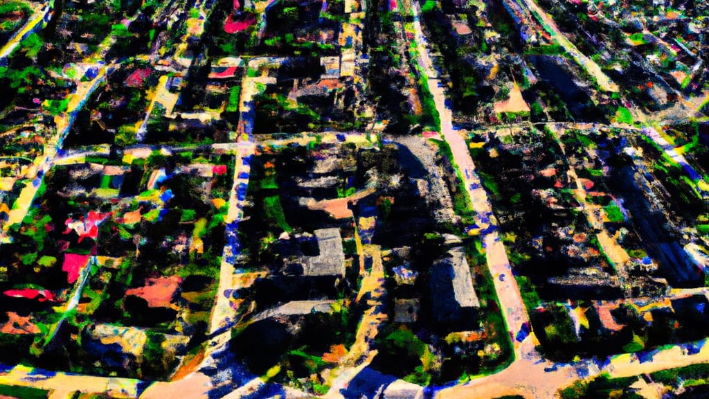 Prosper, Texas painted from the sky