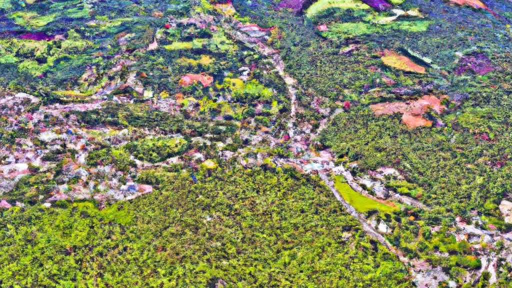 Rougemont, North Carolina painted from the sky