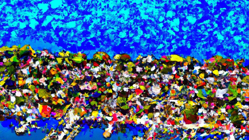 Sackets Harbor, New York painted from the sky