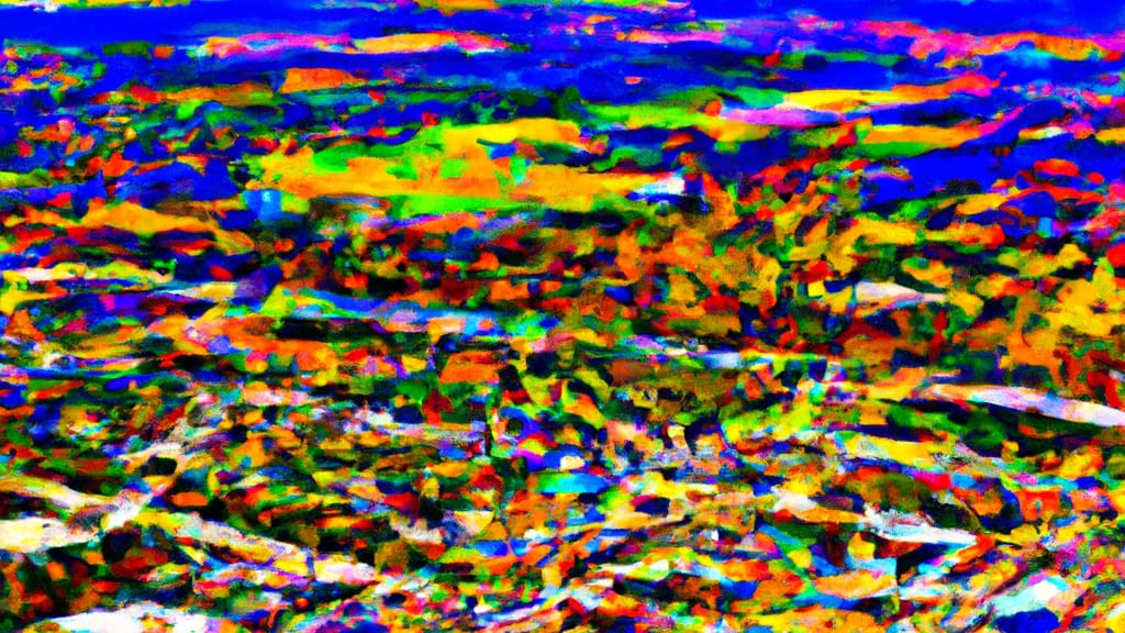 Saginaw, Texas painted from the sky