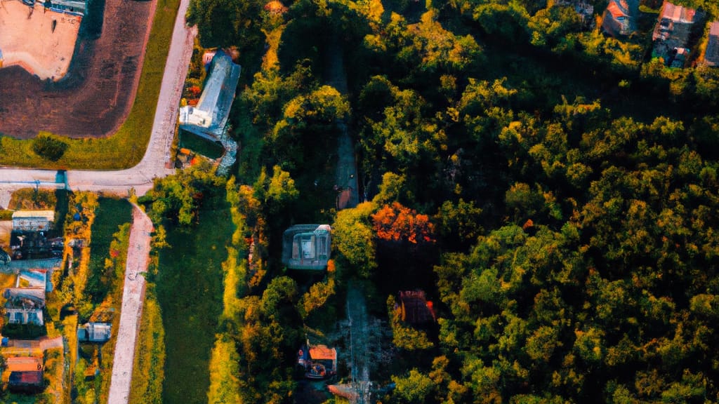 Sandston, Virginia painted from the sky