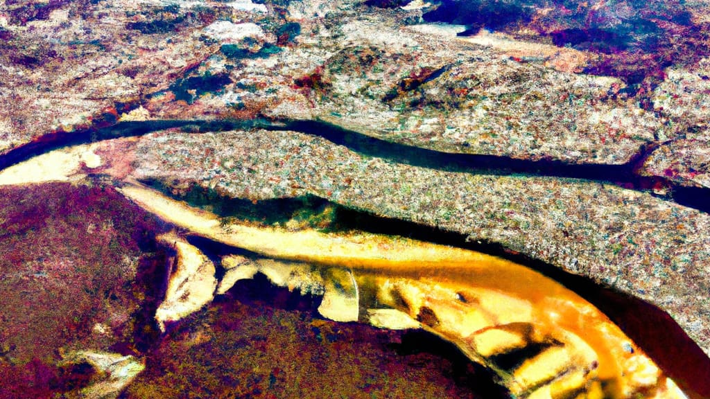 Ship Bottom, New Jersey painted from the sky