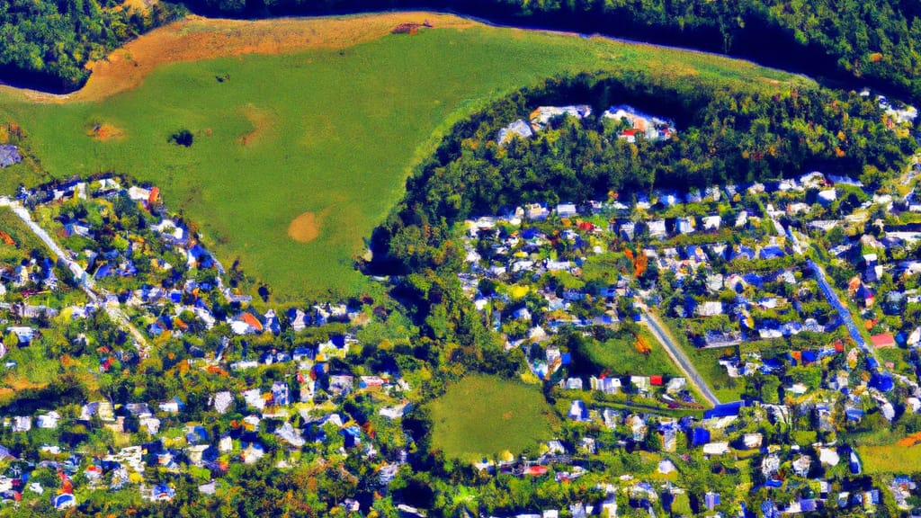 South Prince George, Virginia painted from the sky