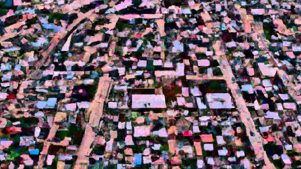 Tuscola, Texas painted from the sky