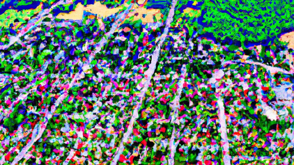 Voorheesville, New York painted from the sky