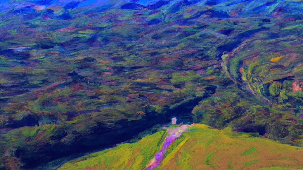 Walton Hills, Ohio painted from the sky