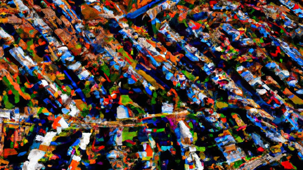 West Caldwell, New Jersey painted from the sky