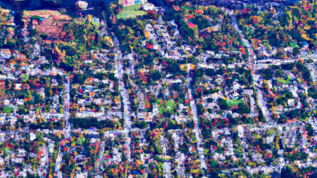 White Oak, Pennsylvania painted from the sky