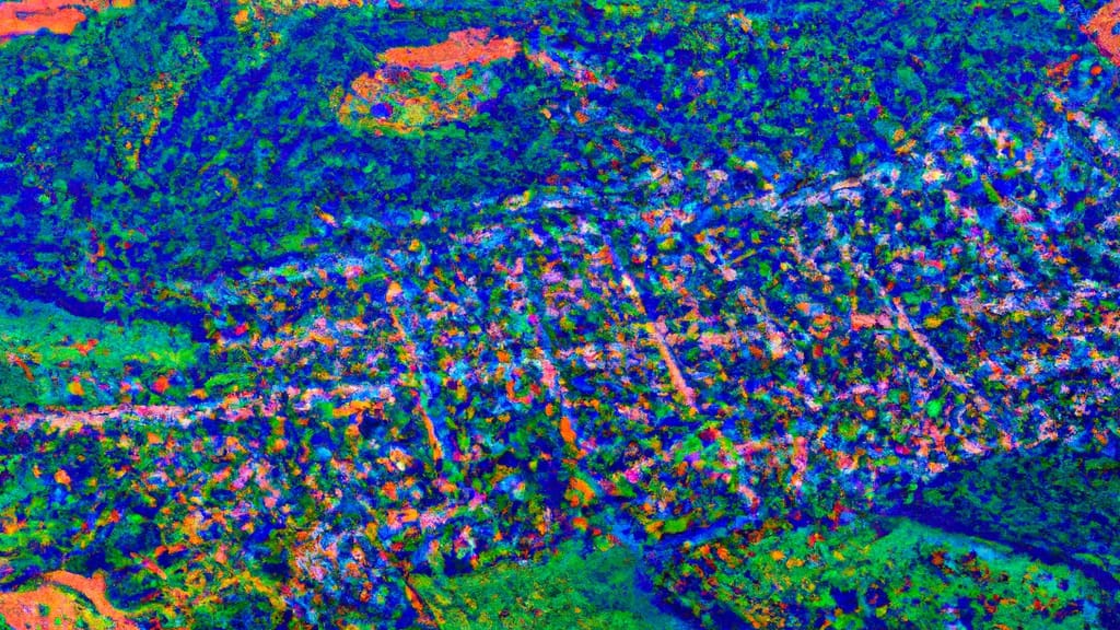 Whitesboro, New York painted from the sky