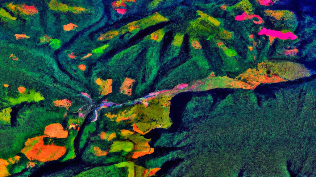 Winnabow, North Carolina painted from the sky