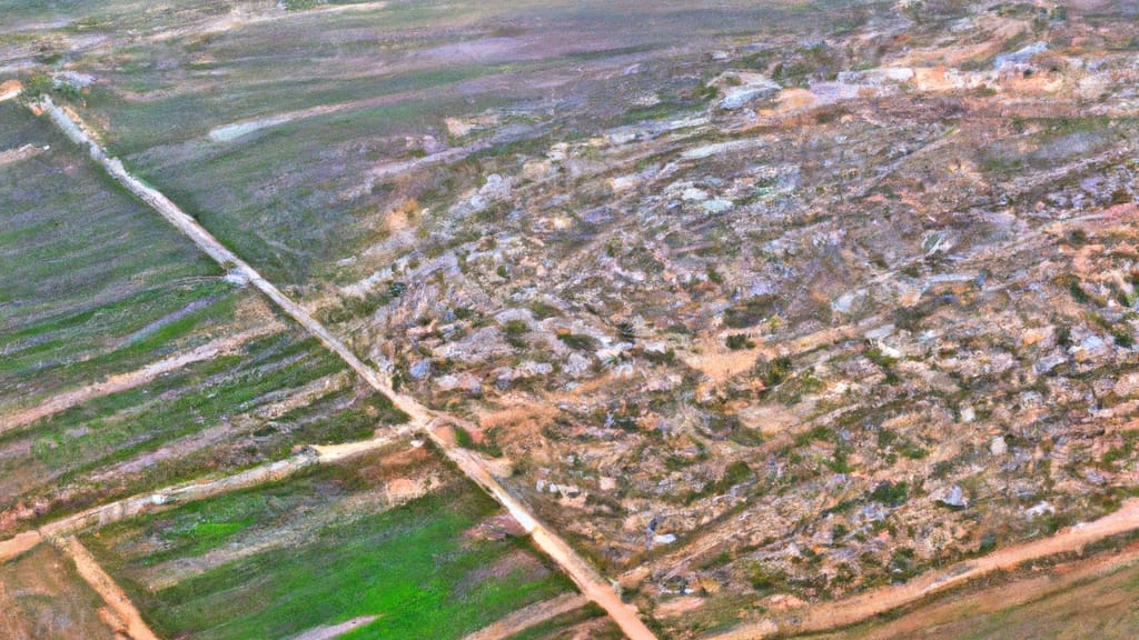 Casa Grande, Arizona painted from the sky