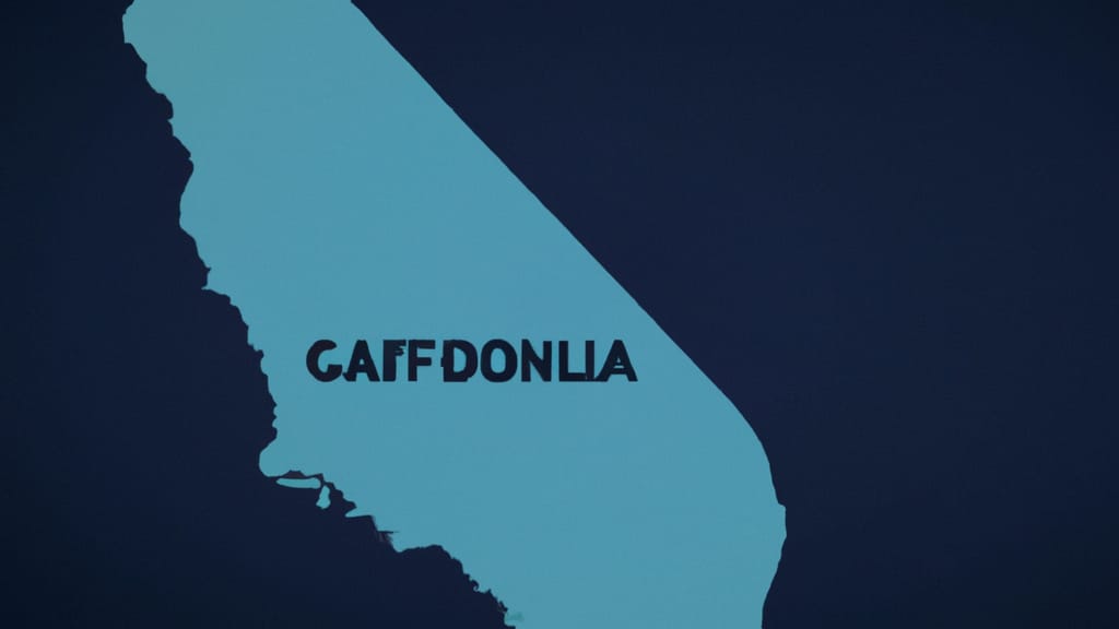 California painted from the sky