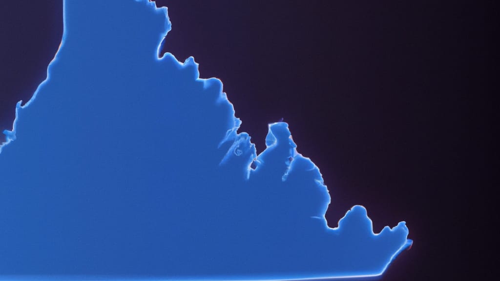 Virginia painted from the sky