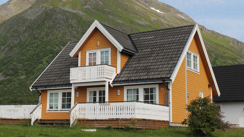 Beautiful house with steep roof pitch