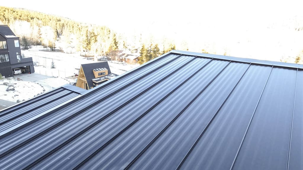 Metal roofing and snow