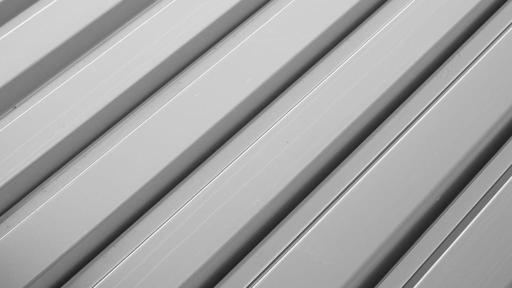 Stainless Steel roofing up close