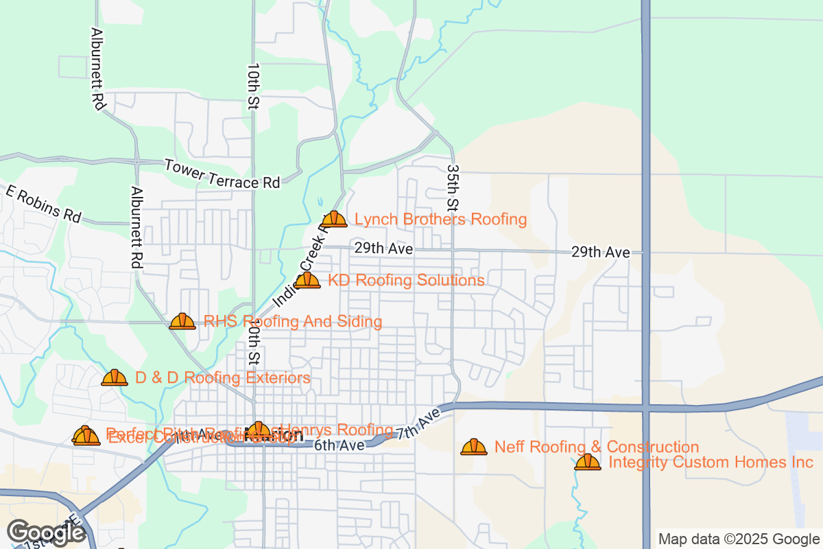 Map of Roofing Contractors in Marion, Iowa