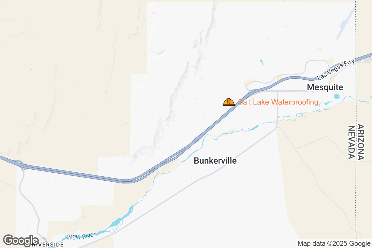 Map of Roofing Contractors in Mesquite, Nevada