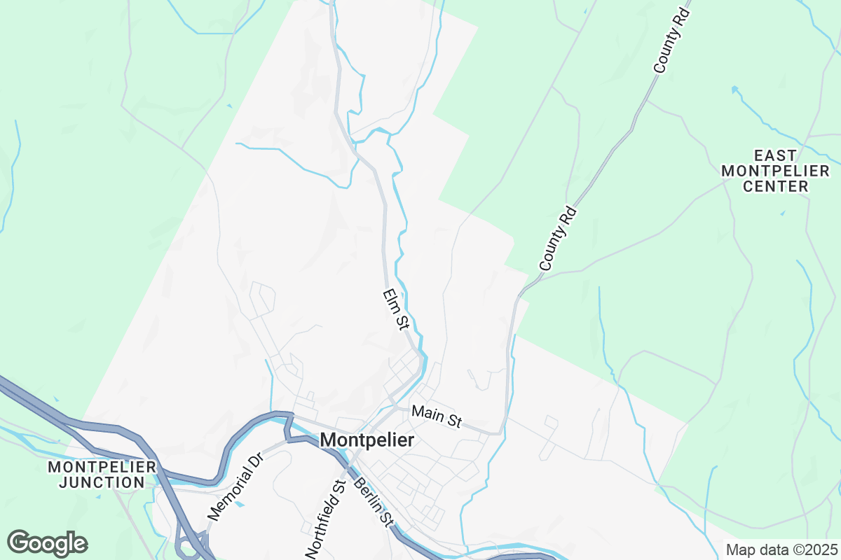 Map of Roofing Contractors in Montpelier, Vermont