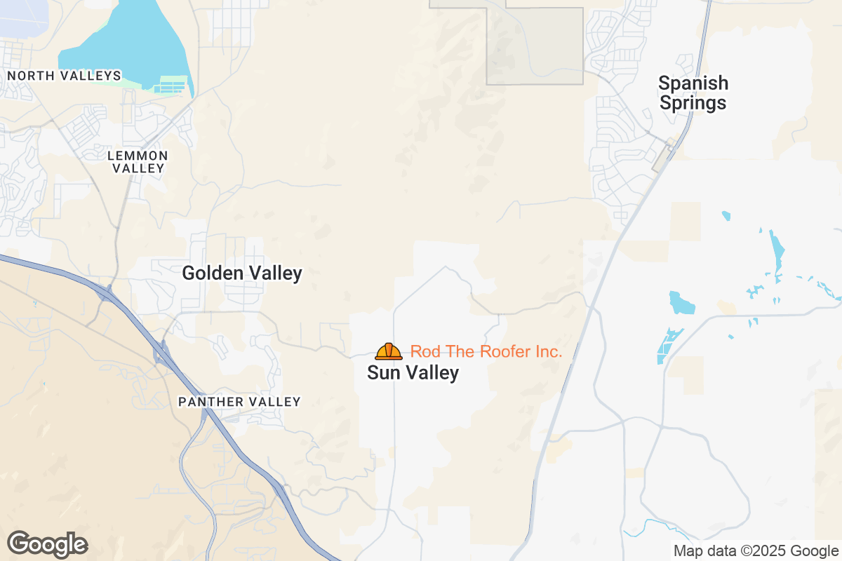 Map of Roofing Contractors in Sun Valley, Nevada