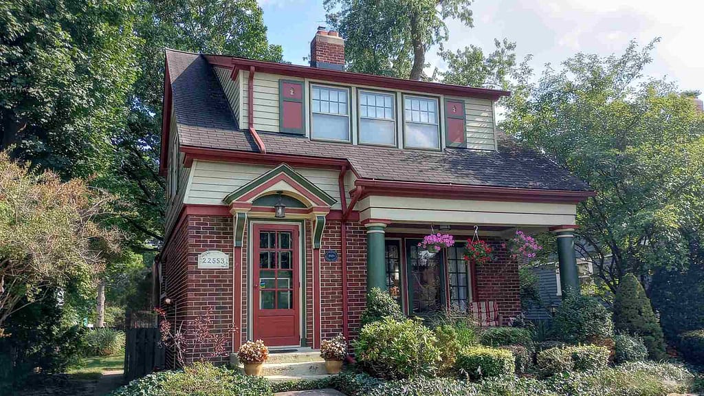 An image of roof shingles