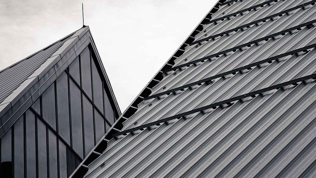 A leaking metal roof