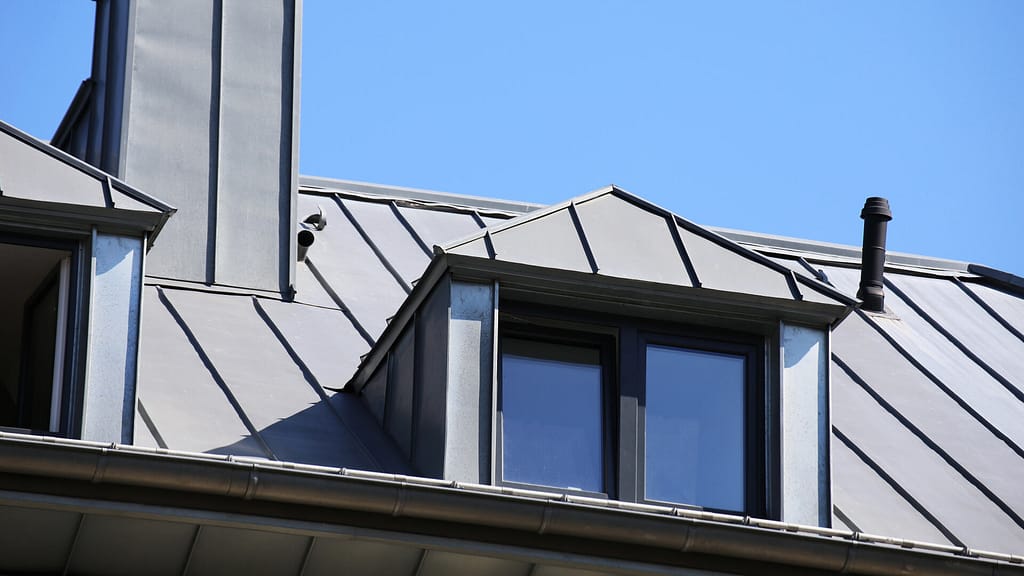 Zinc metal roof
