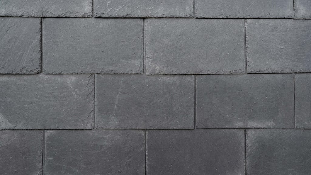 close up view of a slate roof