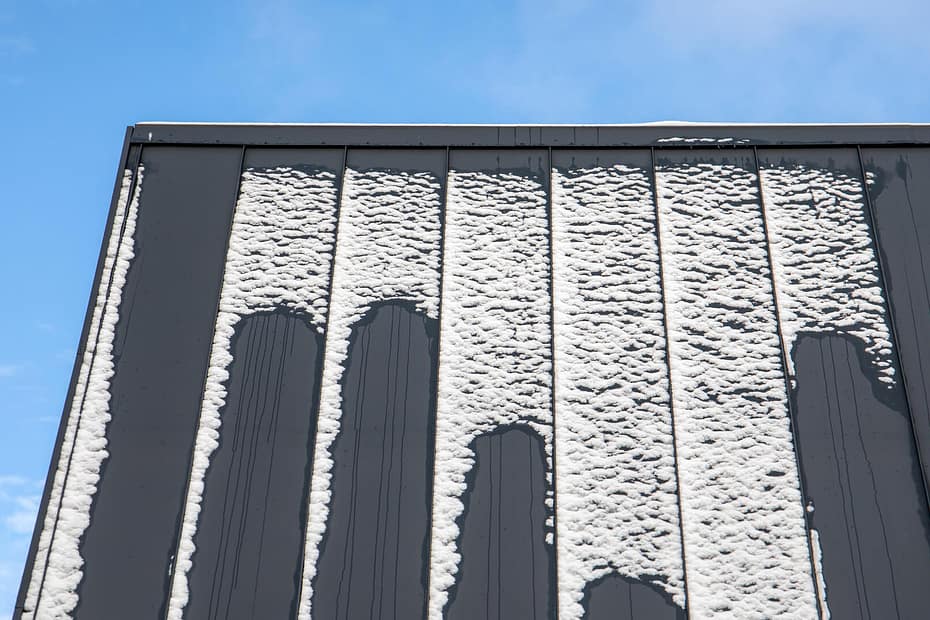 Metal roof for snowy climate