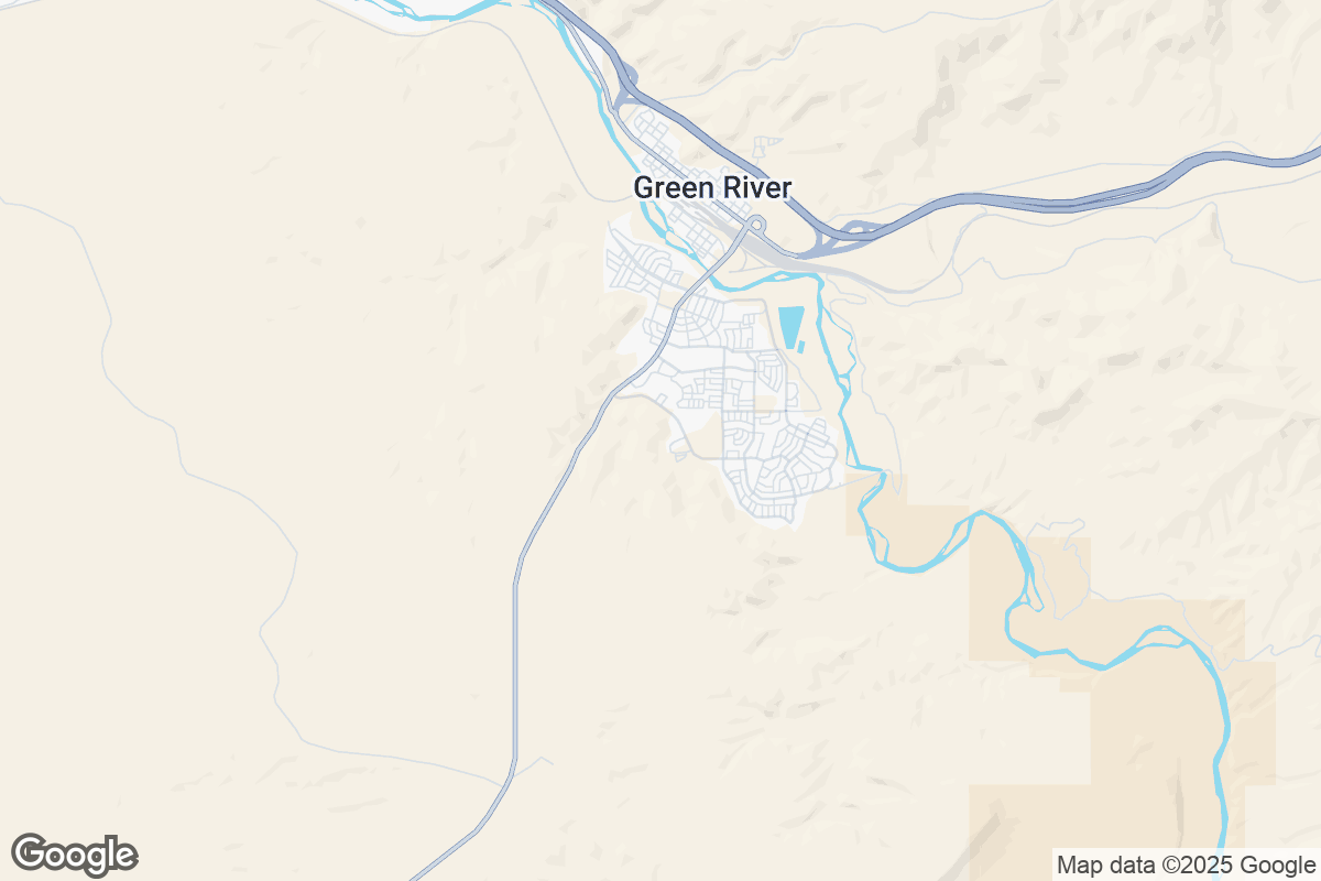 Map of Roofing Contractors in Green River, Wyoming