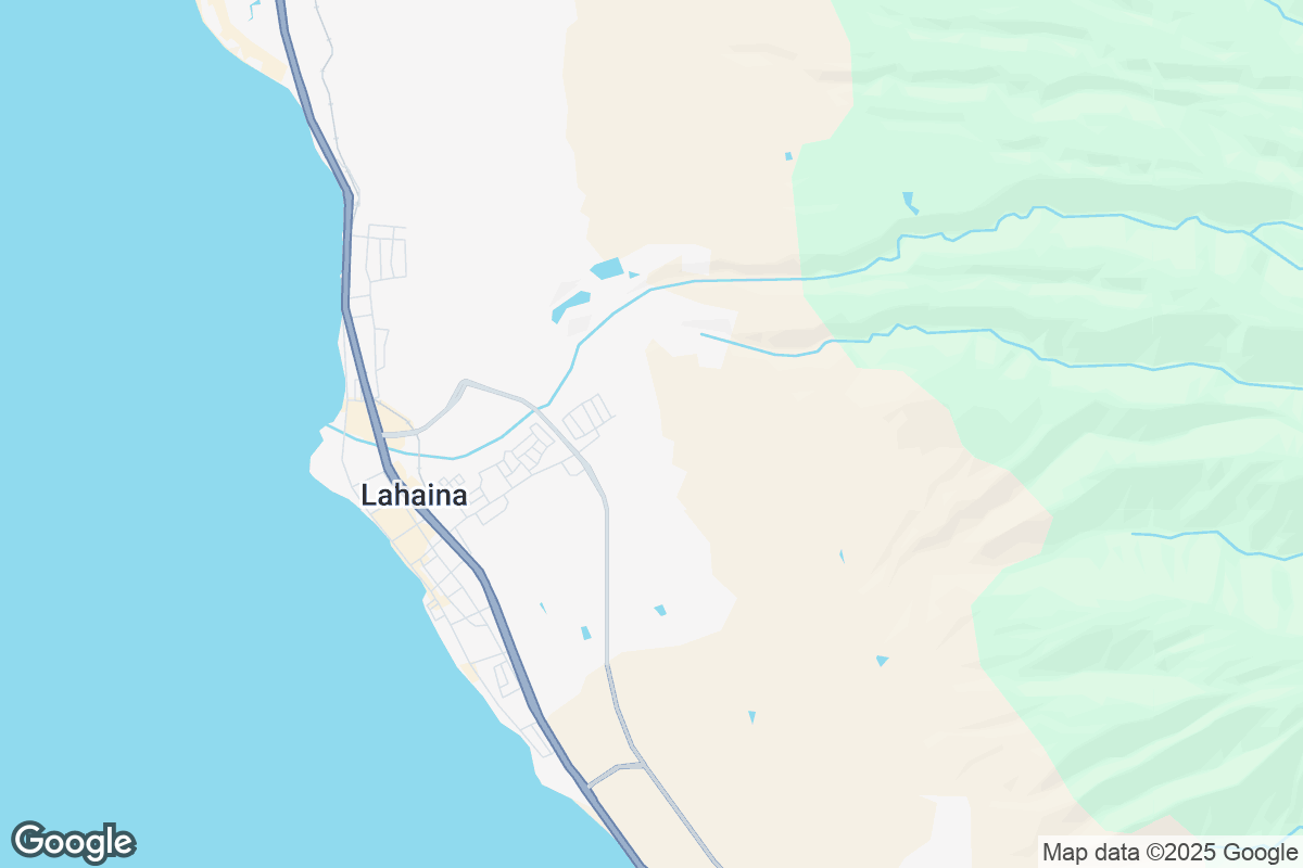 Map of Roofing Contractors in Lahaina, Hawaii