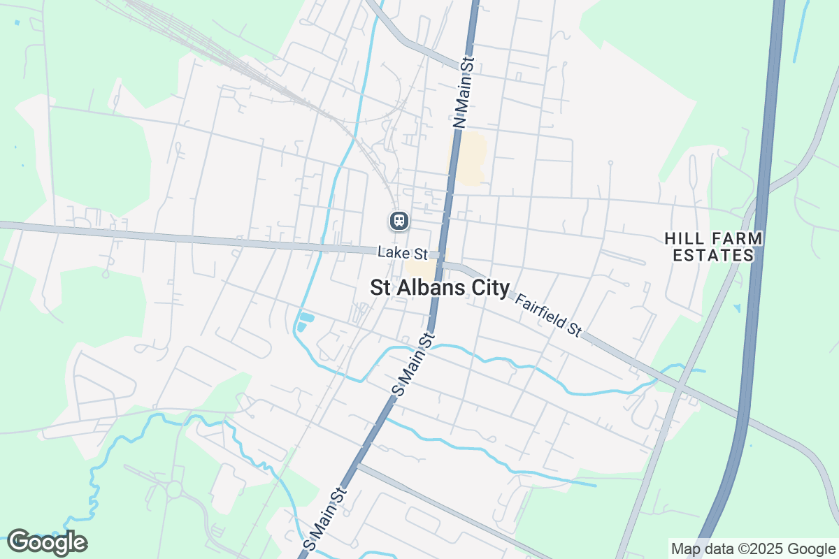 Map of Roofing Contractors in Saint Albans, Vermont