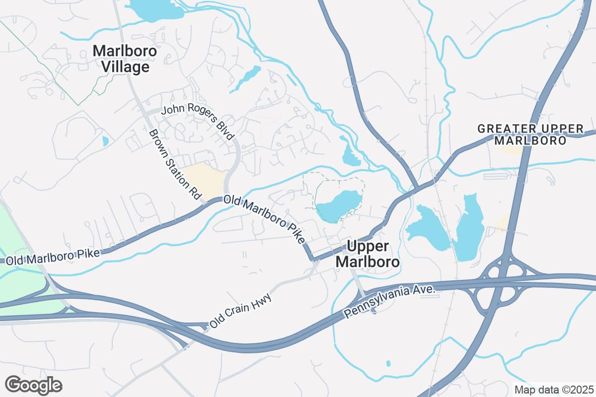 Map of Roofing Contractors in Upper Marlboro, Maryland