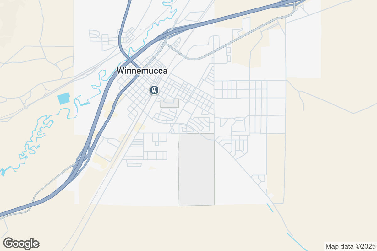 Map of Roofing Contractors in Winnemucca, Nevada